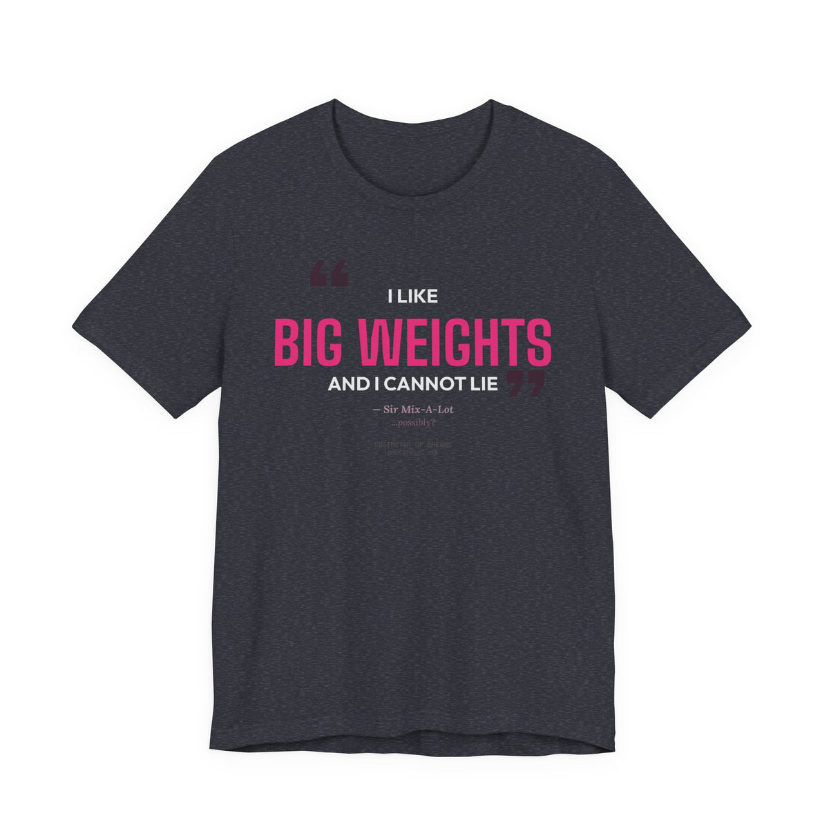 Big Weights men's tee - funny gym shirt by DoD Fitness