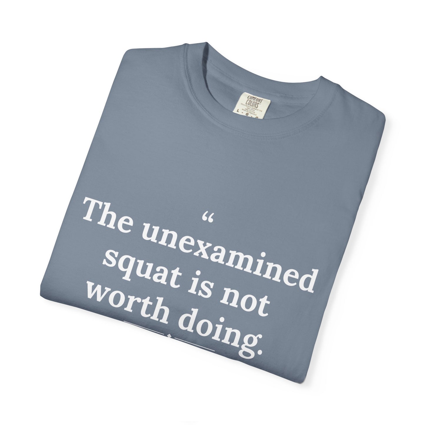 Assticles - The Unexamined Squat men's tee - funny gym shirt by DoD Fitness