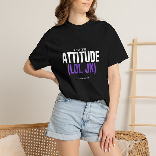 Attitude men's tee in Black - funny gym shirt by DoD Fitness