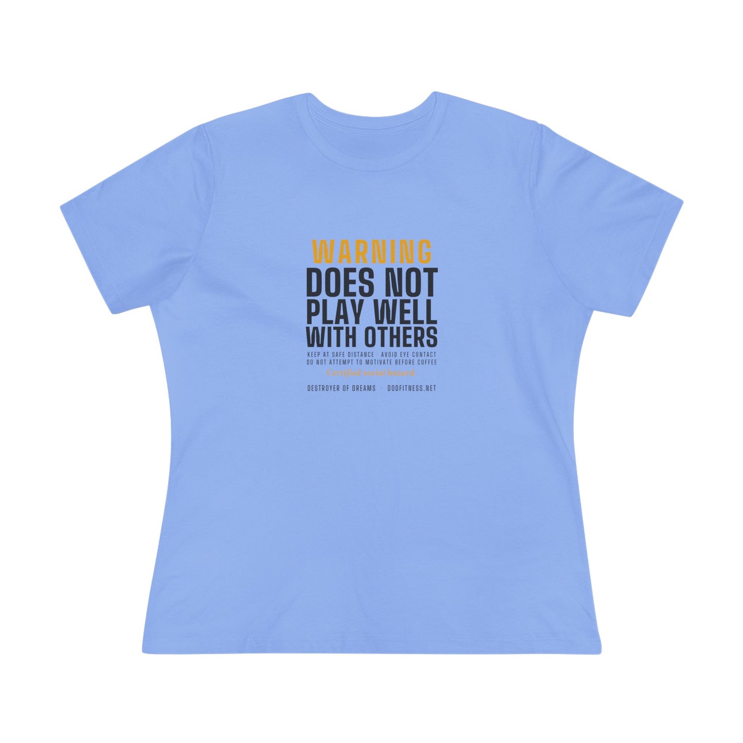 DoD Fitness - Warning Label Women's Tee