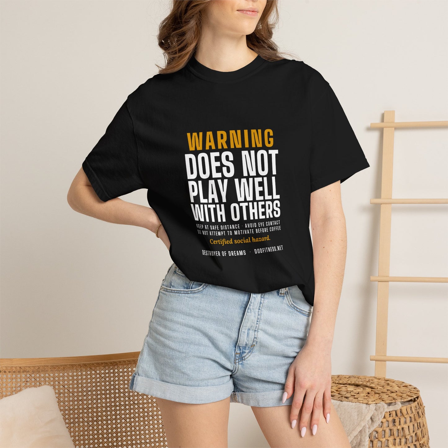 DoD Fitness - Warning Label Men's Tee