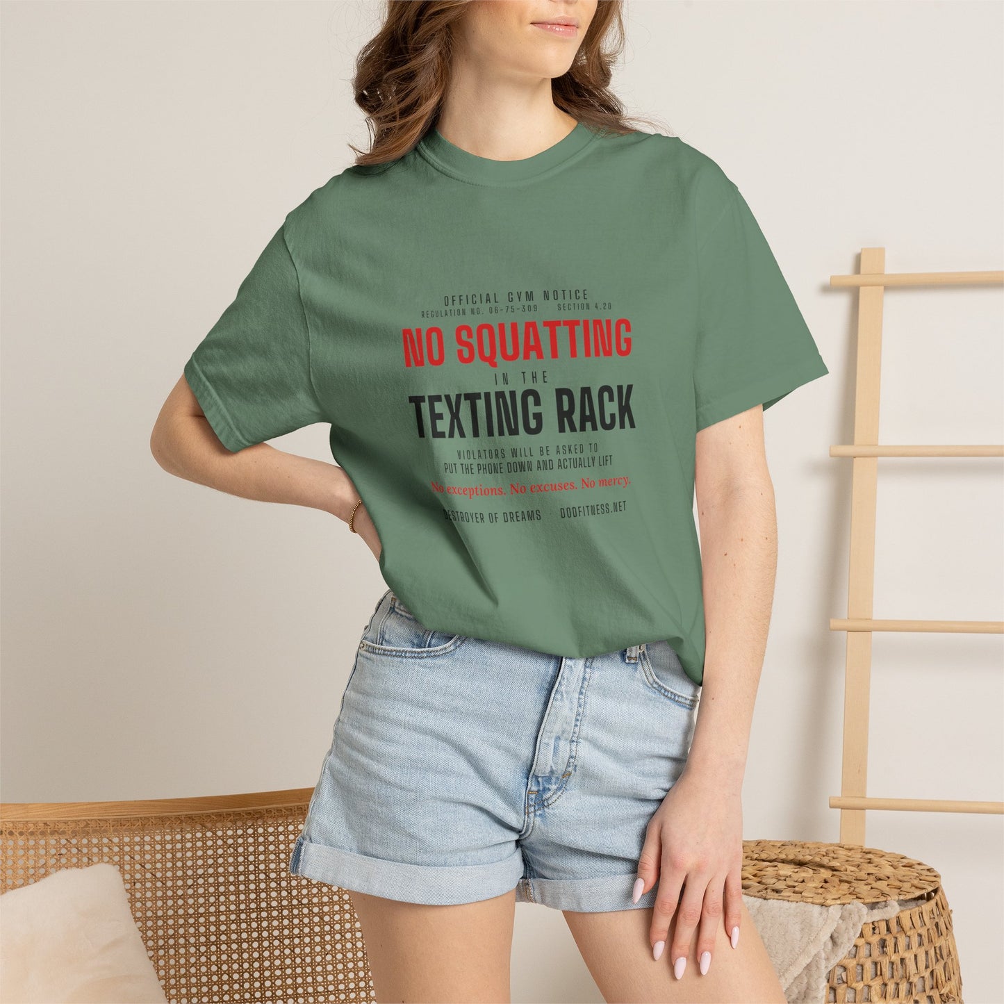 DoD Fitness - No Squatting Texting Rack Men's Tee