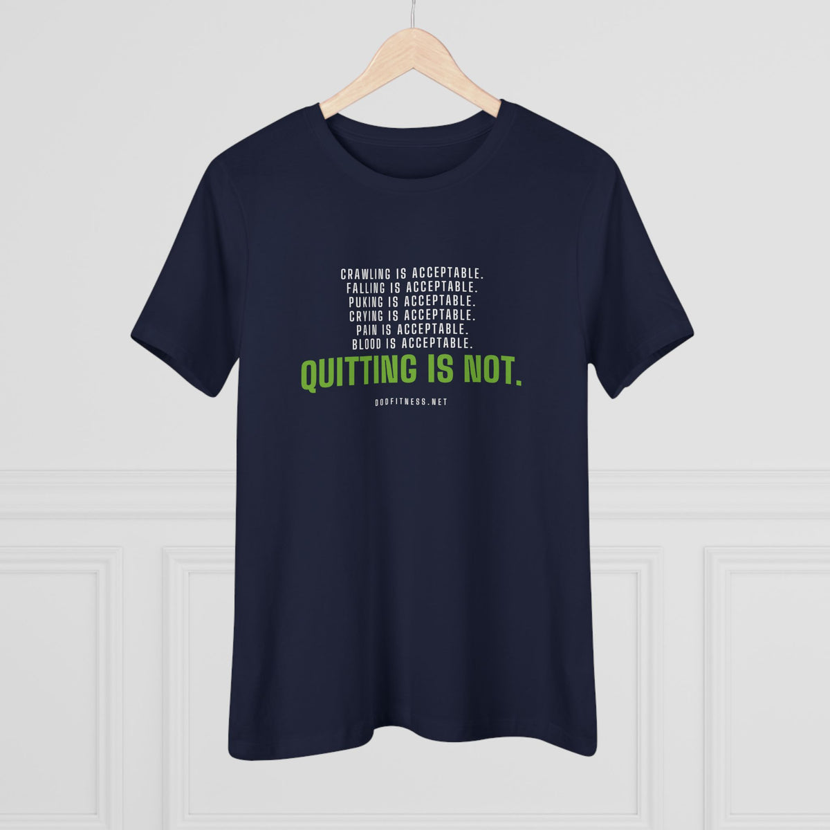 DoD Fitness - Quitting Is Not Women's Tee