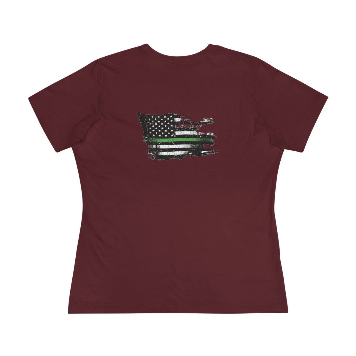 Thin Green Line women's tee - funny gym shirt by DoD Fitness