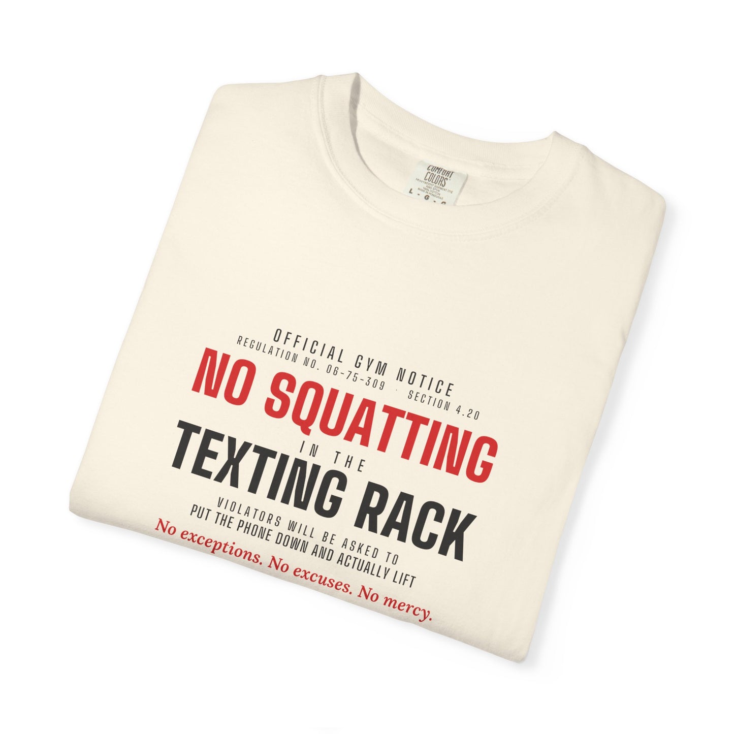 DoD Fitness - No Squatting Texting Rack Men's Tee