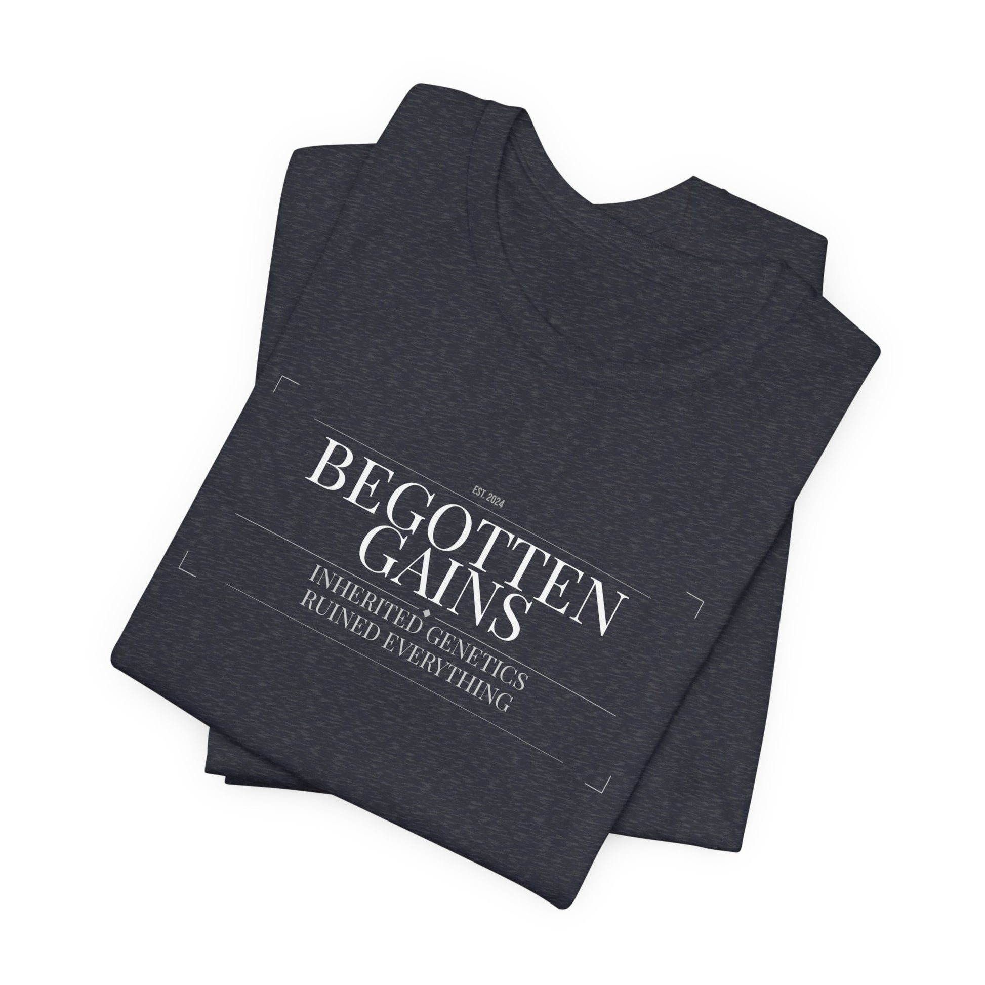 Begotten Gains - Iron Devotion men's tee - funny gym shirt by DoD Fitness