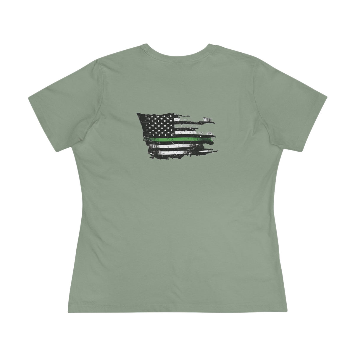 Thin Green Line women's tee - funny gym shirt by DoD Fitness