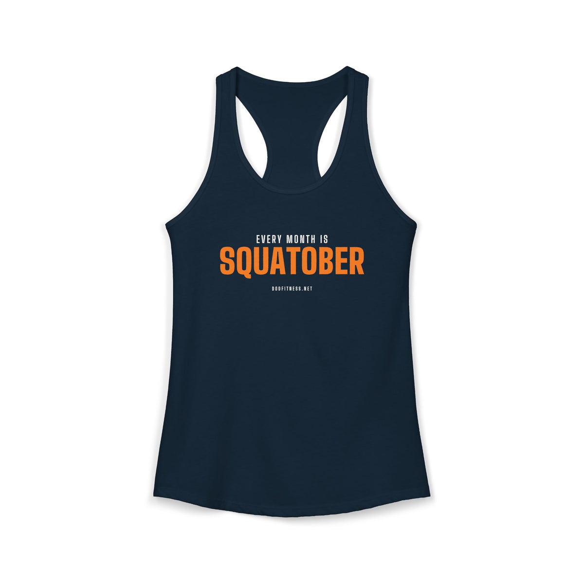Squatober women's racerback tank - funny gym tank by DoD Fitness