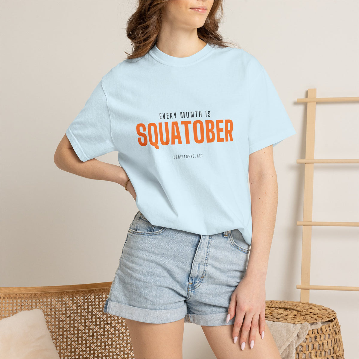 Squatober men's tee - funny gym shirt by DoD Fitness