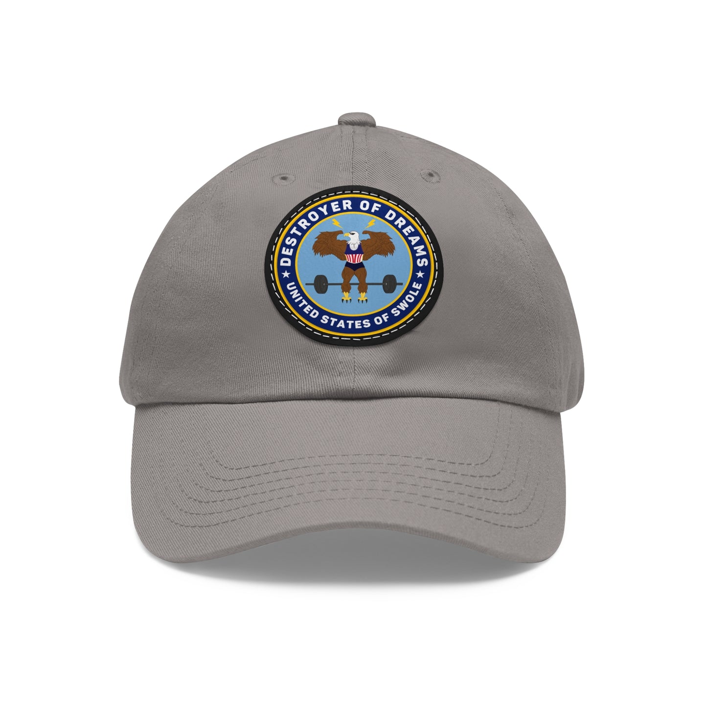 DOD Dad Hat with Leather Patch (Round)