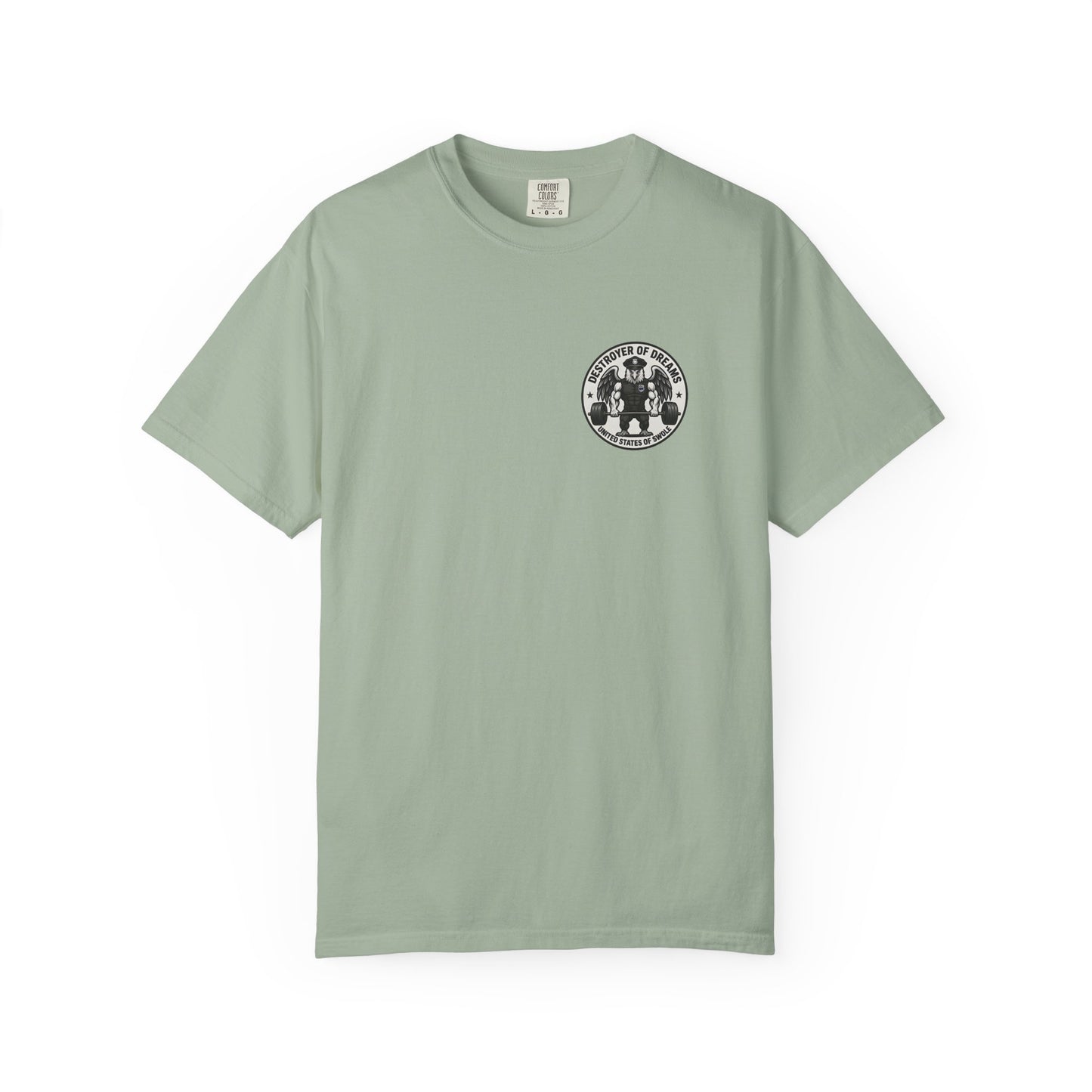 Thin Blue Line men's tee in Bay - funny gym shirt by DoD Fitness