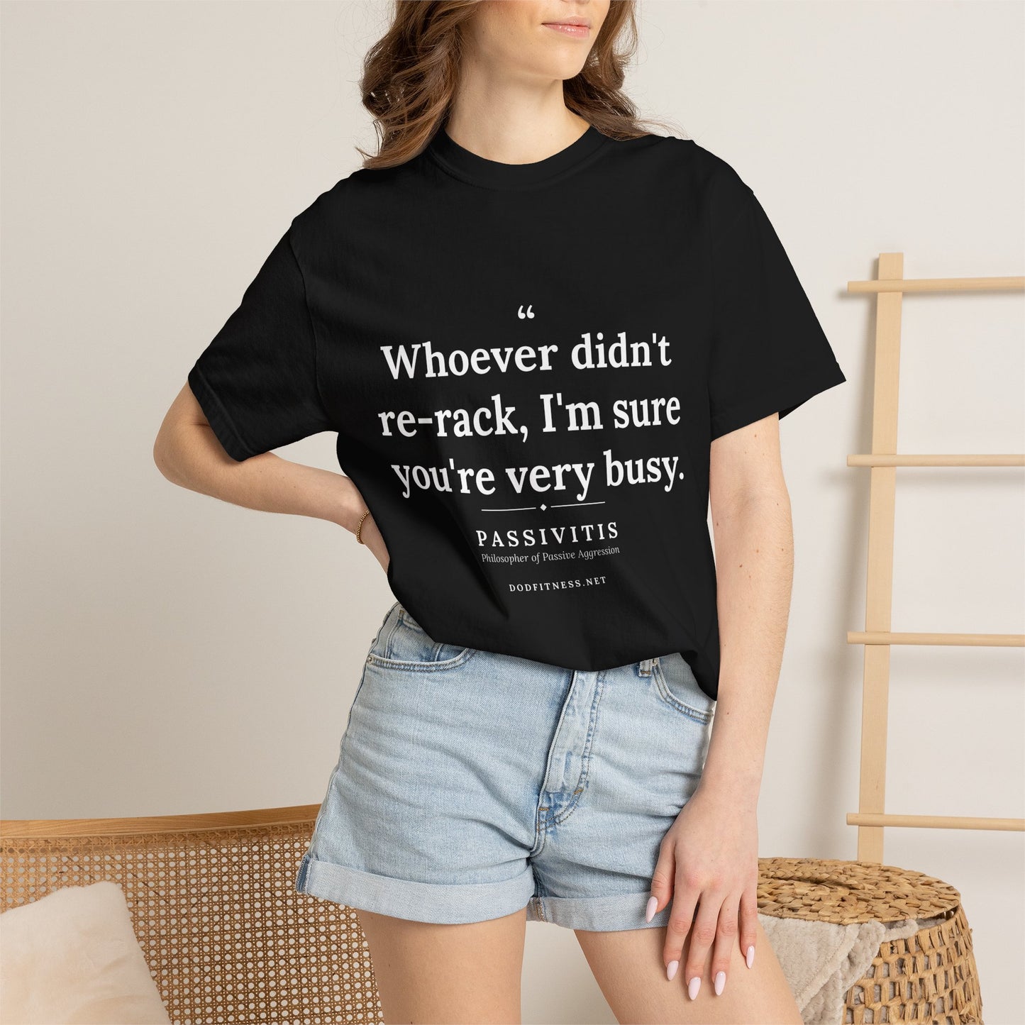 Passivitis - I'm Sure You're Very Busy men's tee in Black - funny gym shirt by DoD Fitness