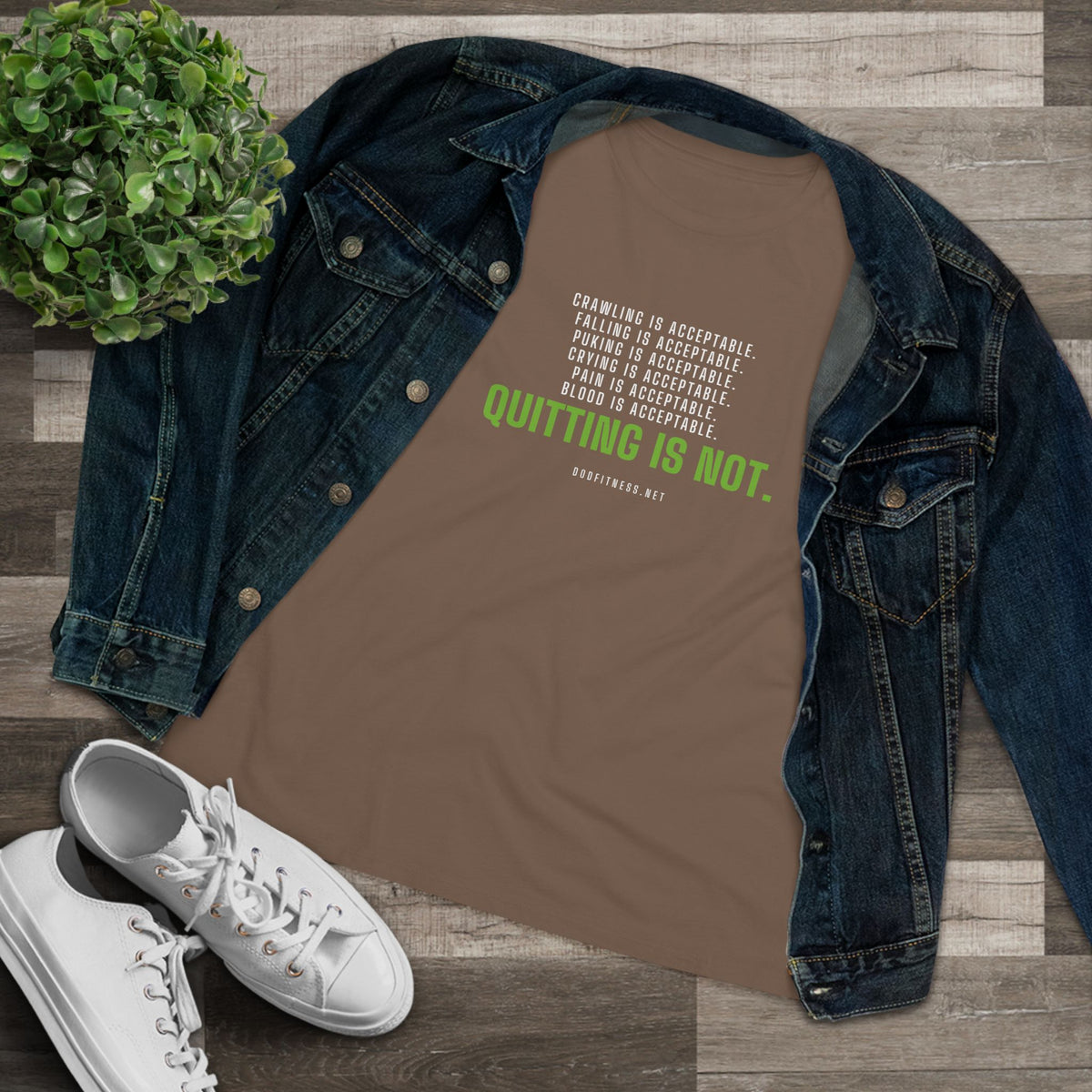 DoD Fitness - Quitting Is Not Women's Tee