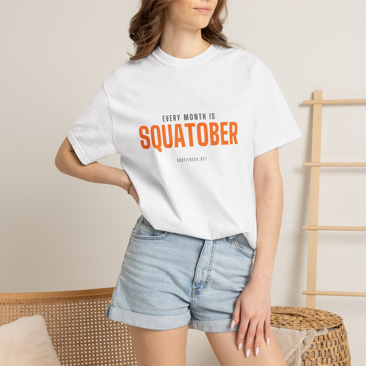 Squatober men's tee - funny gym shirt by DoD Fitness