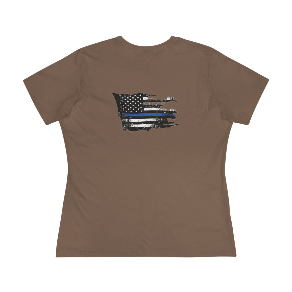 Thin Blue Line women's tee - funny gym shirt by DoD Fitness
