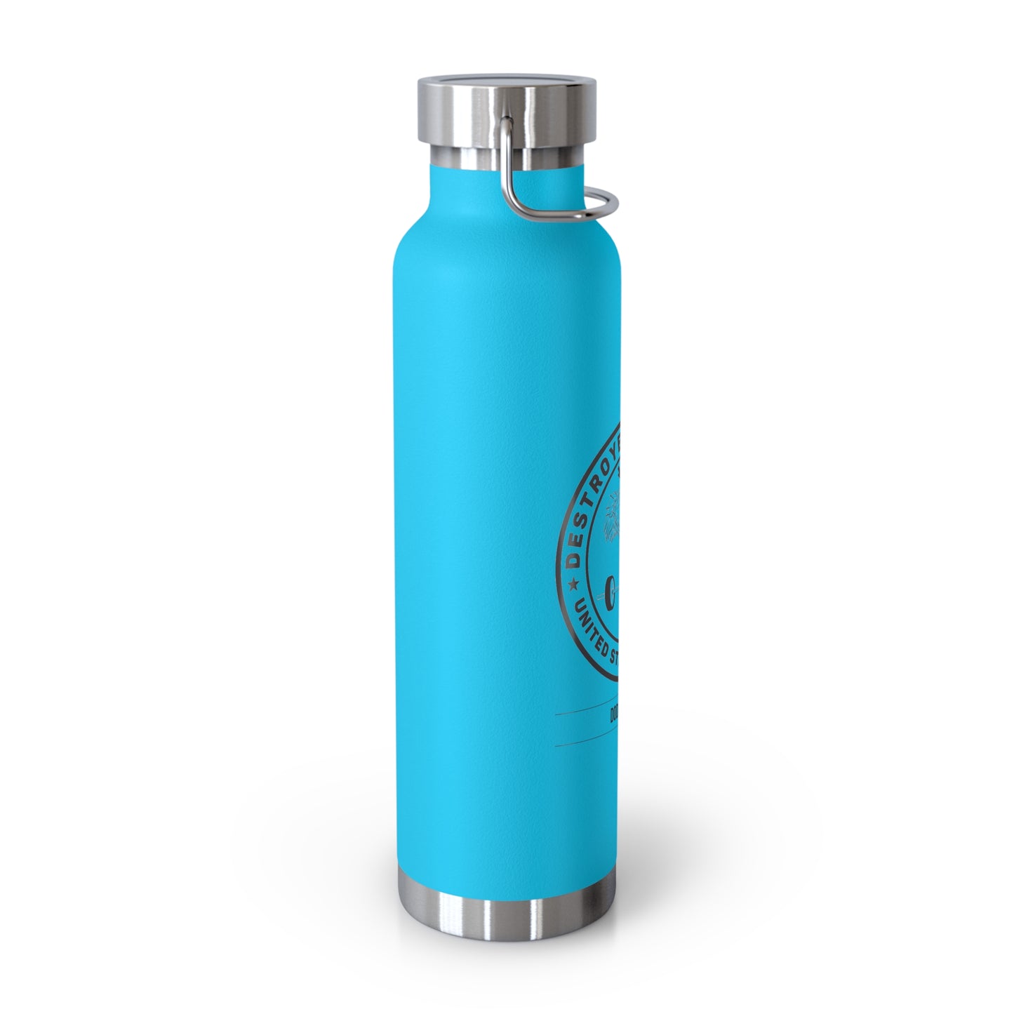 Fitness Logo Water Bottle — 22oz Copper Vacuum Insulated Sports Bottle