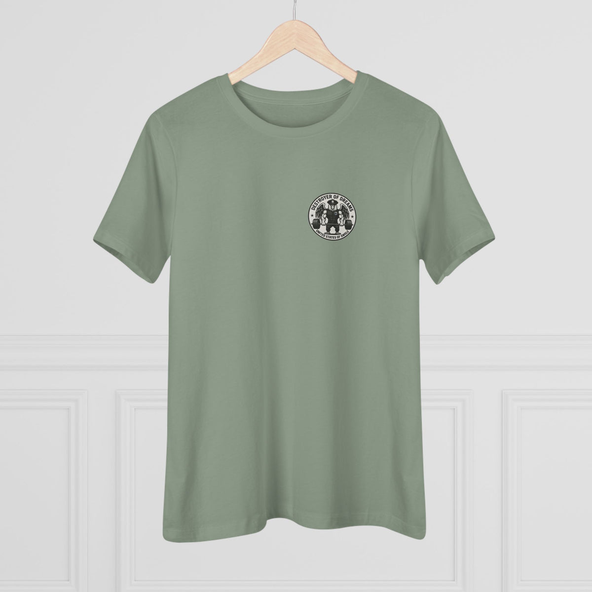 Thin Blue Line women's tee - funny gym shirt by DoD Fitness