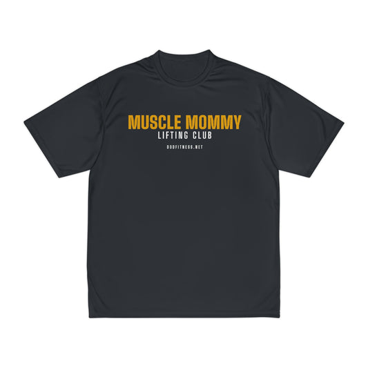 Muscle Mommy performance tee in Black - funny gym shirt by DoD Fitness