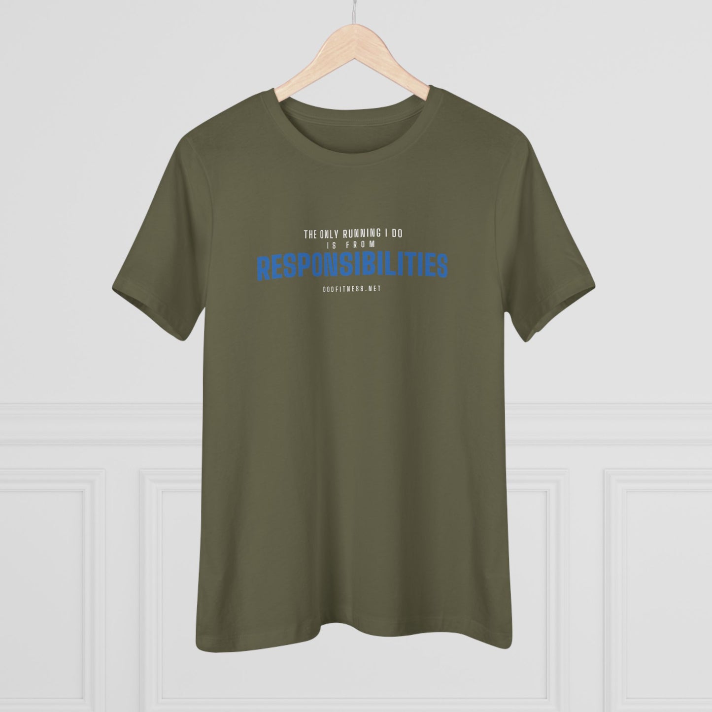 DoD Fitness - Running From Responsibilities Women's Tee