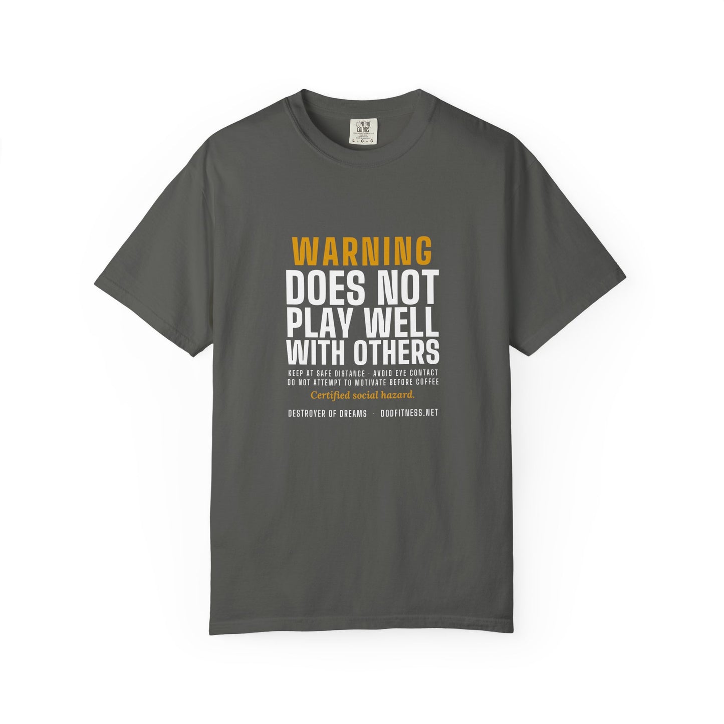 DoD Fitness - Warning Label Men's Tee