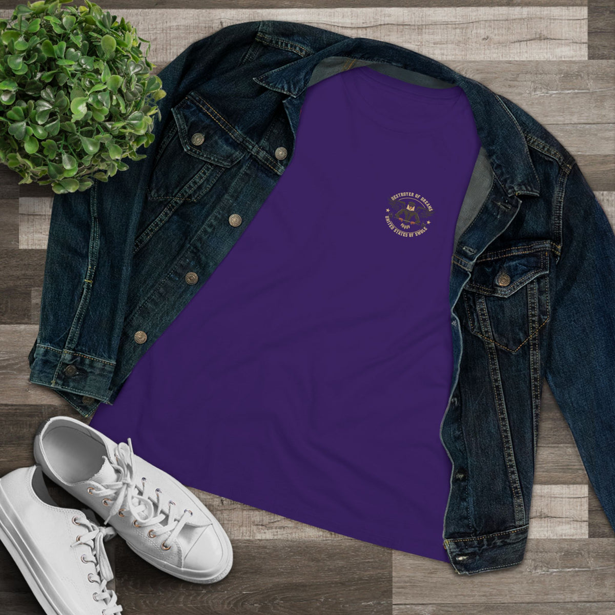 United We Serve - Military women's tee - funny gym shirt by DoD Fitness