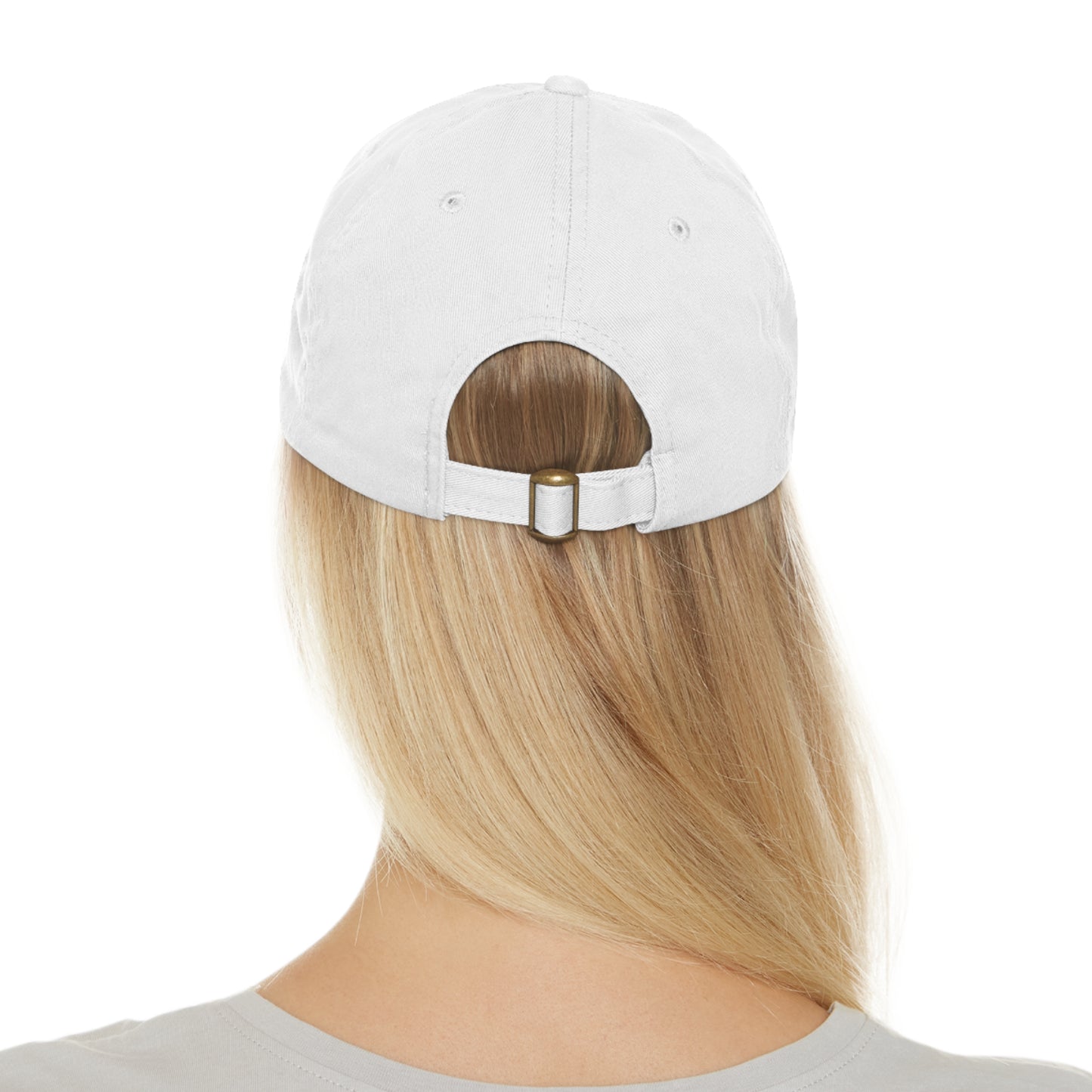 DOD Dad Hat with Leather Patch (Round)