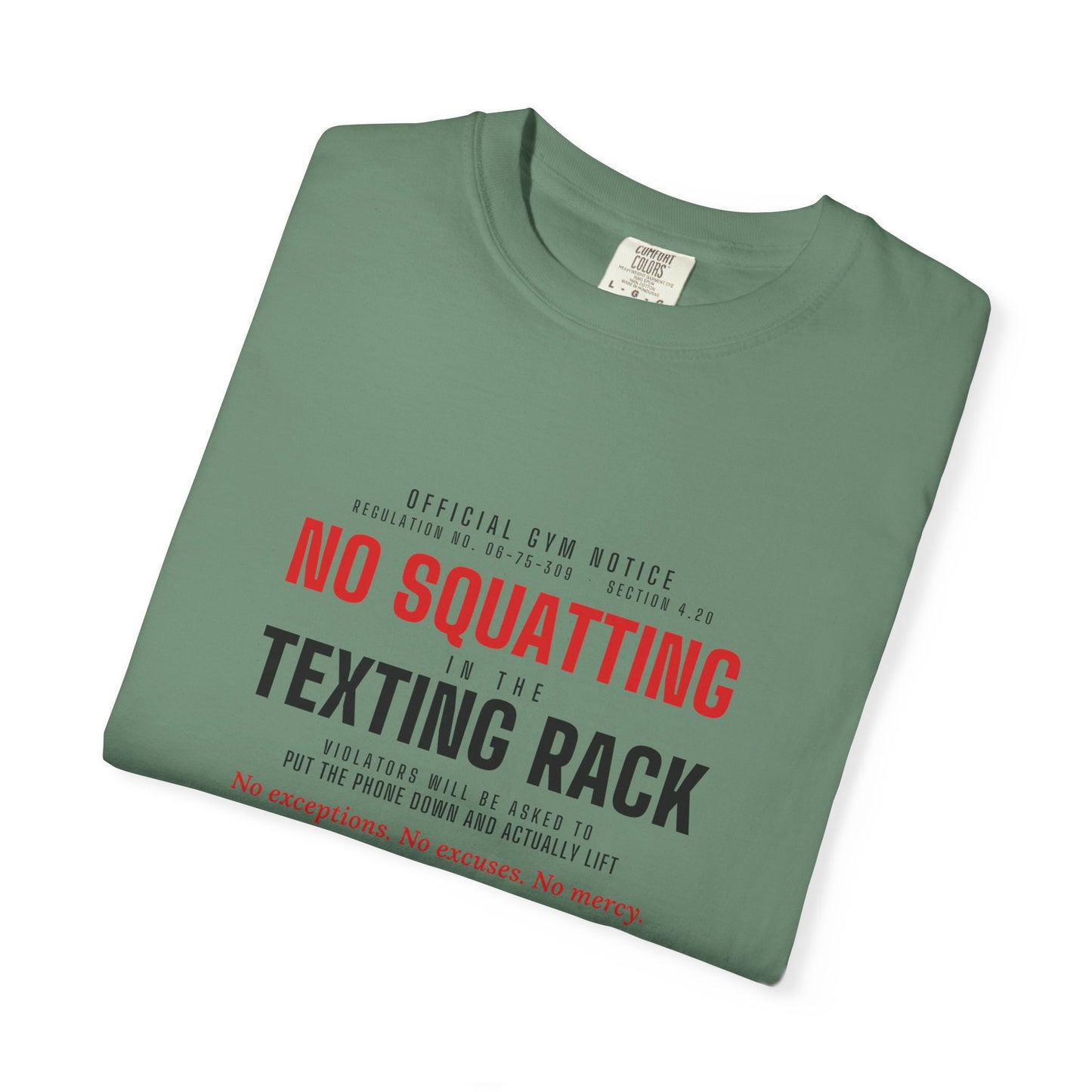 DoD Fitness - No Squatting Texting Rack Men's Tee