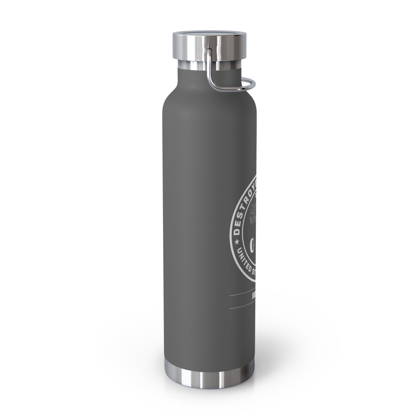 Fitness Logo Water Bottle — 22oz Copper Vacuum Insulated Sports Bottle