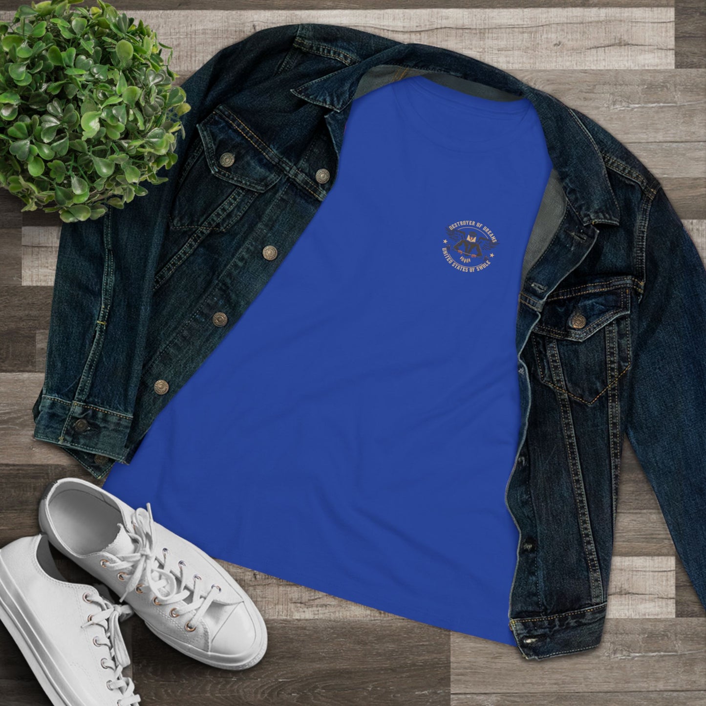 United We Serve - Military women's tee - funny gym shirt by DoD Fitness