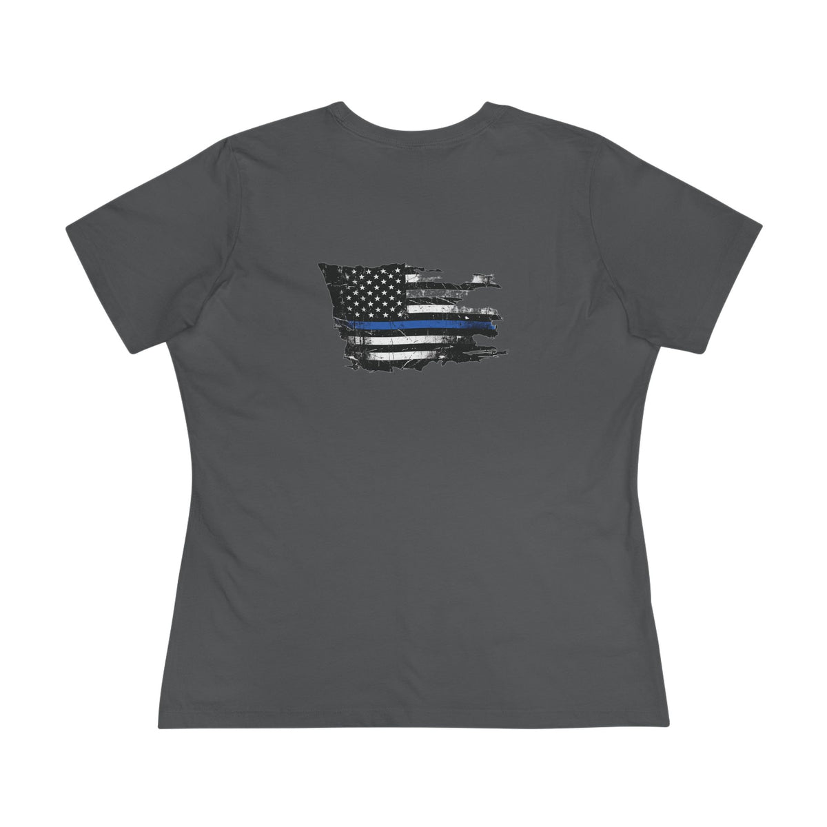 Thin Blue Line women's tee - funny gym shirt by DoD Fitness