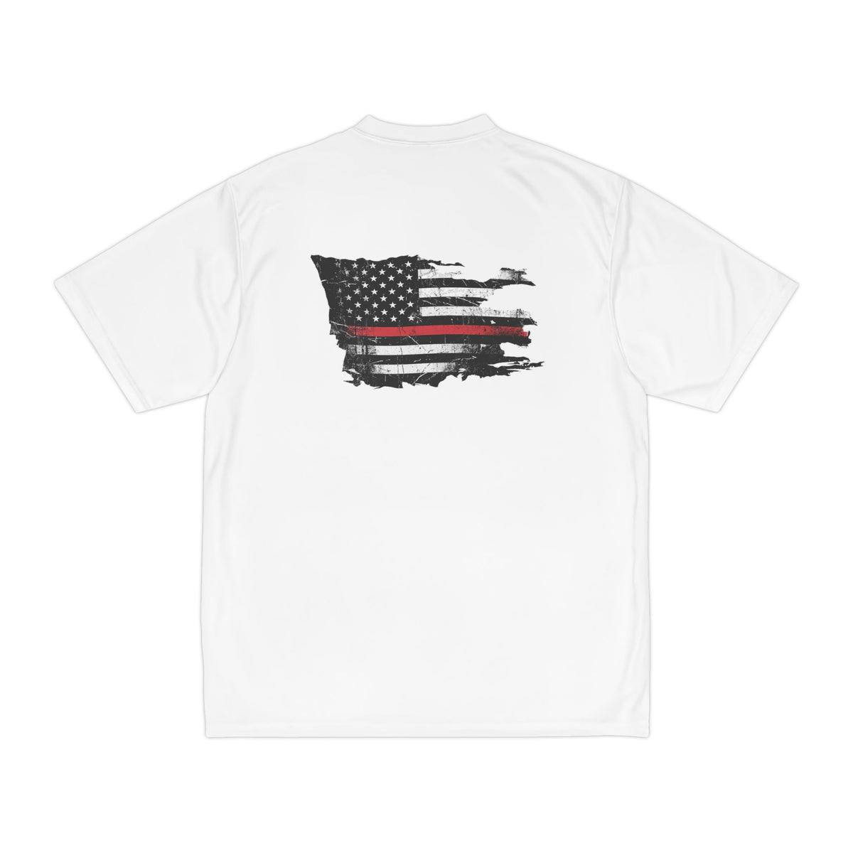 Thin Red Line moisture wicking shirt - funny gym shirt by DoD Fitness
