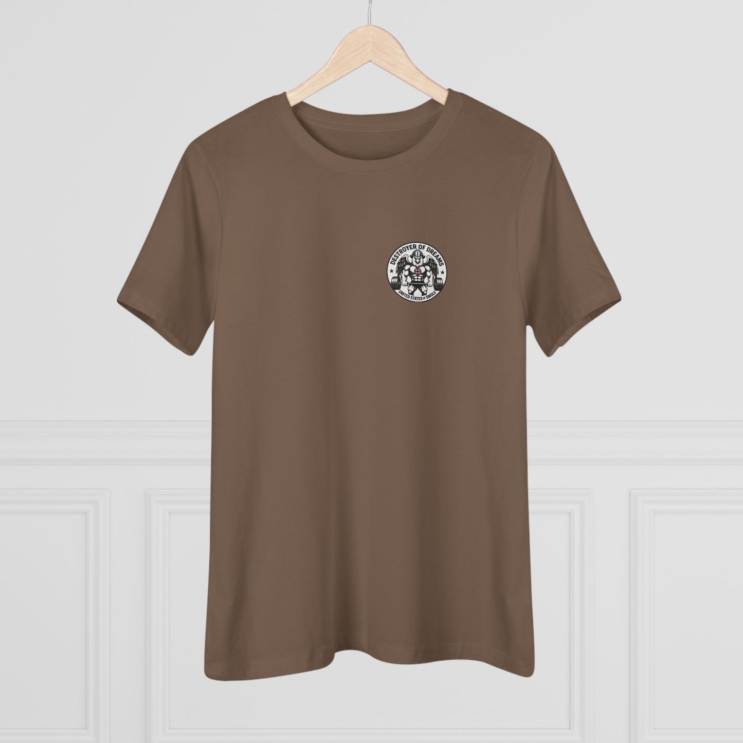 Thin Red Line women's tee - funny gym shirt by DoD Fitness