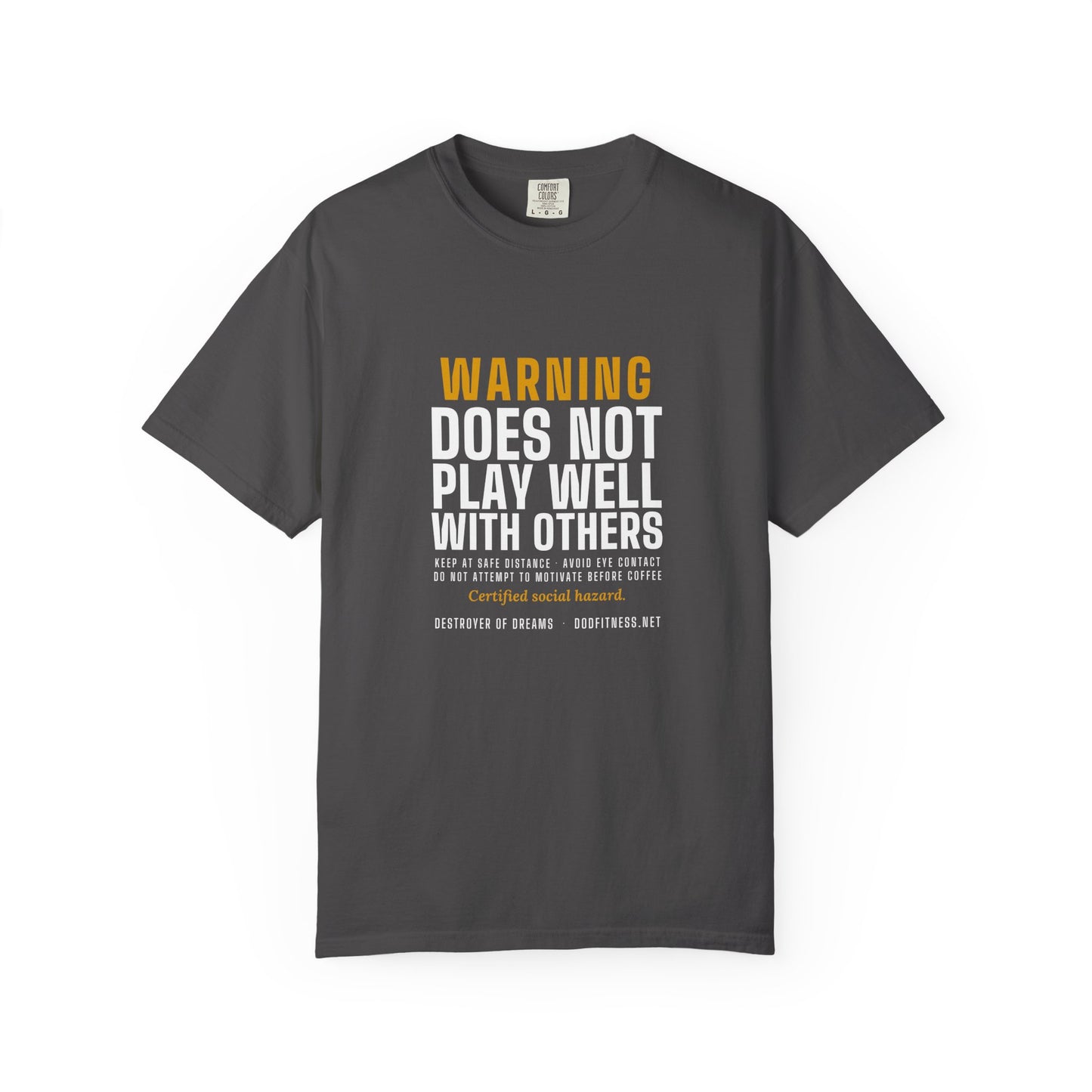DoD Fitness - Warning Label Men's Tee