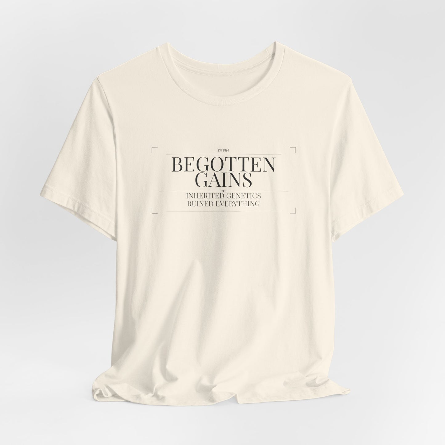 Begotten Gains - Iron Devotion men's tee - funny gym shirt by DoD Fitness