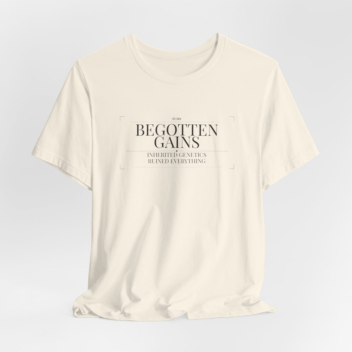 Begotten Gains - Iron Devotion men's tee - funny gym shirt by DoD Fitness