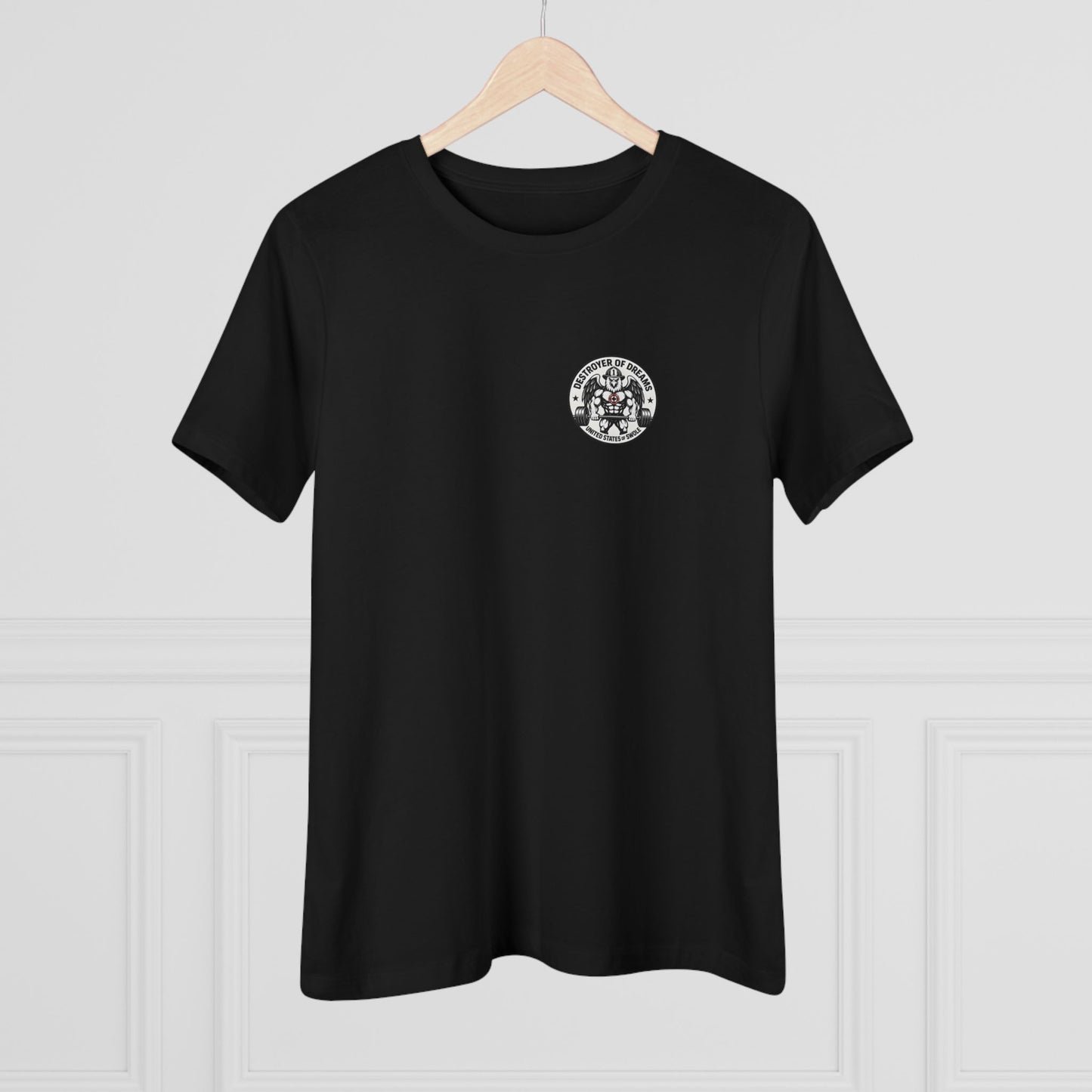 Thin Red Line women's tee - funny gym shirt by DoD Fitness
