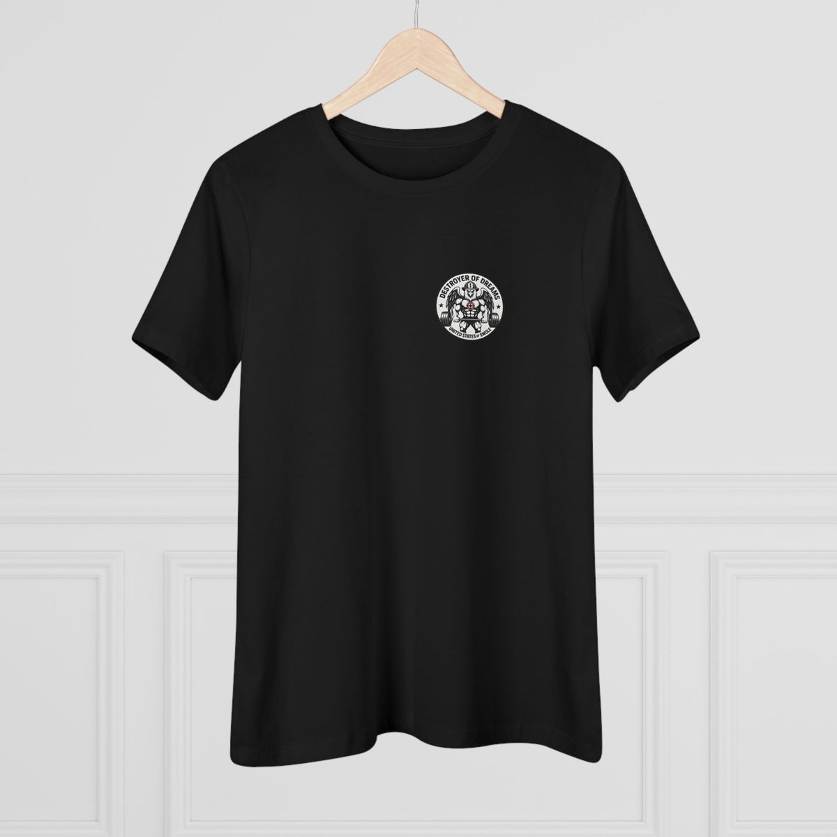 Thin Red Line women's tee - funny gym shirt by DoD Fitness