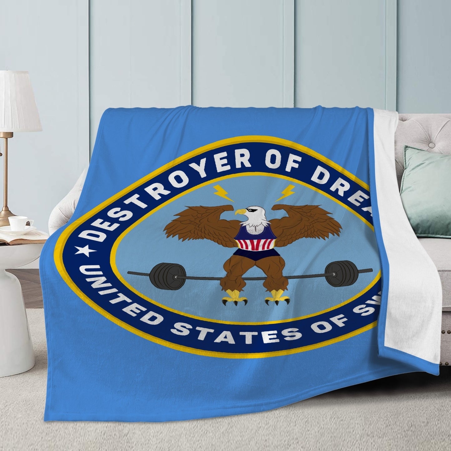 DoD Trends Dual-sided Stitched Fleece Blanket