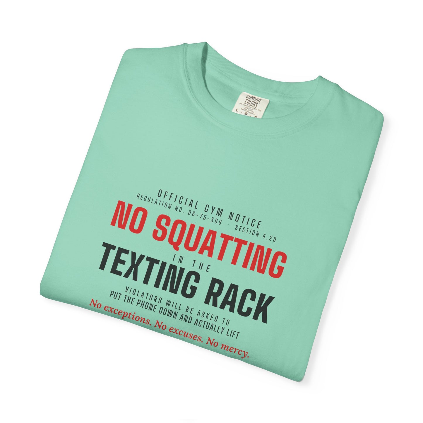 DoD Fitness - No Squatting Texting Rack Men's Tee