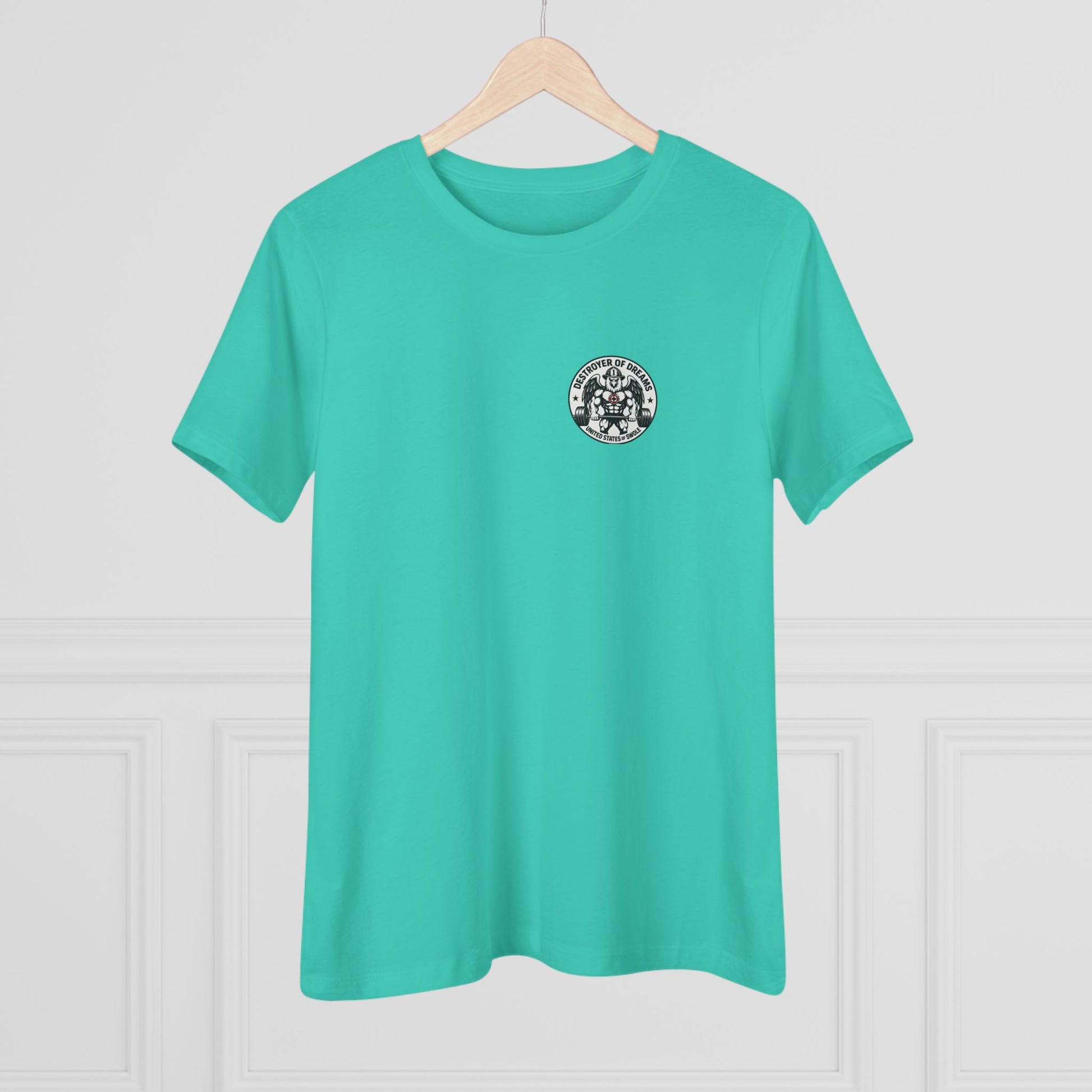 Thin Red Line women's tee - funny gym shirt by DoD Fitness