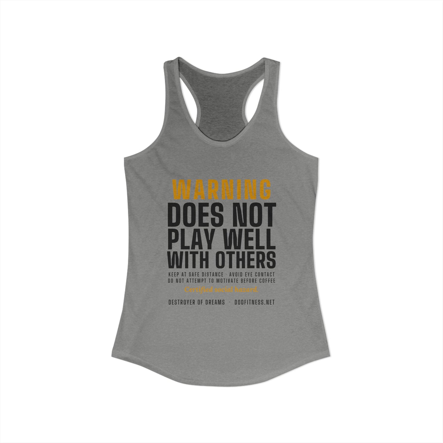 DoD Fitness - Warning Label Women's Tank