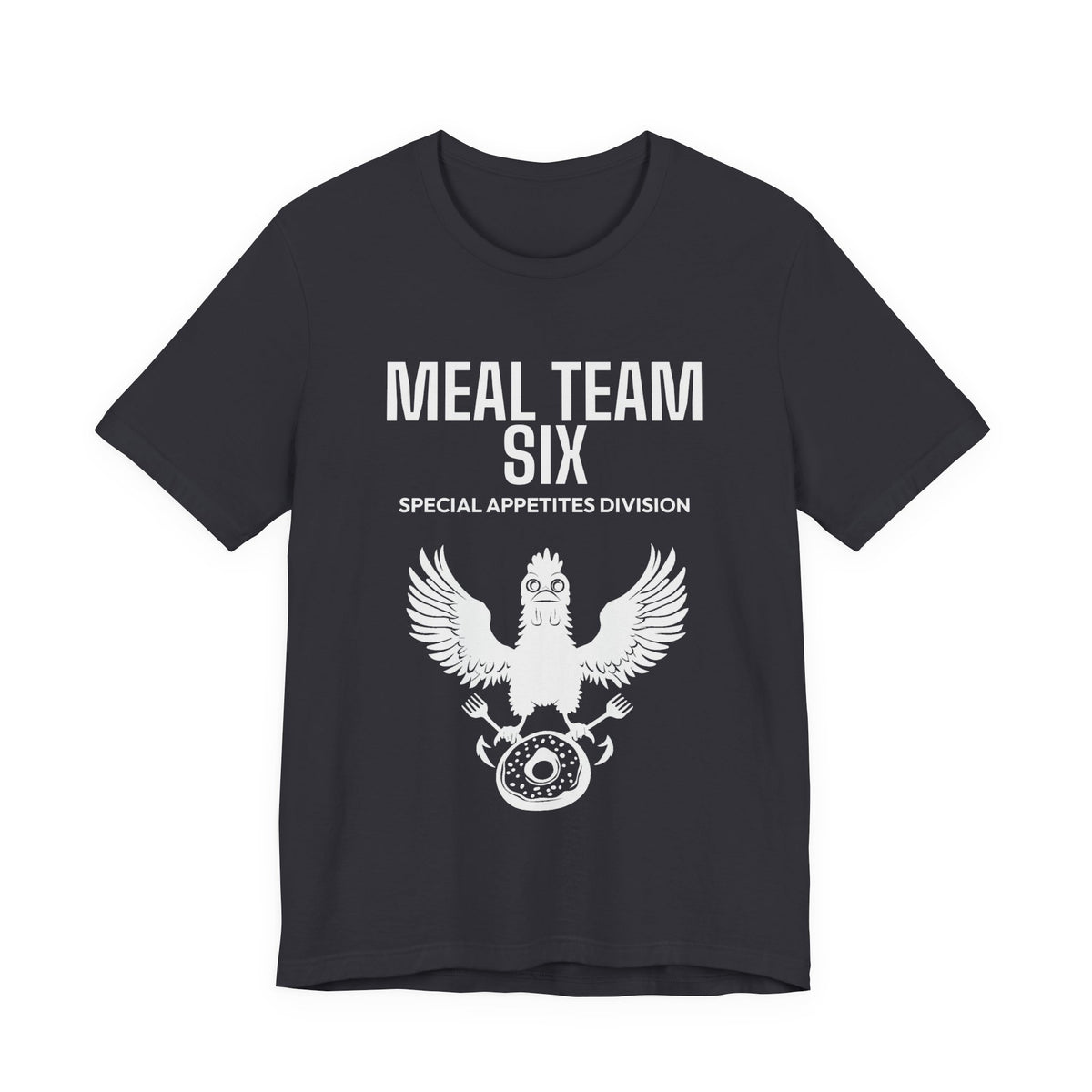 Meal Team Six tee in Dark Grey - funny gym shirt by DoD Fitness