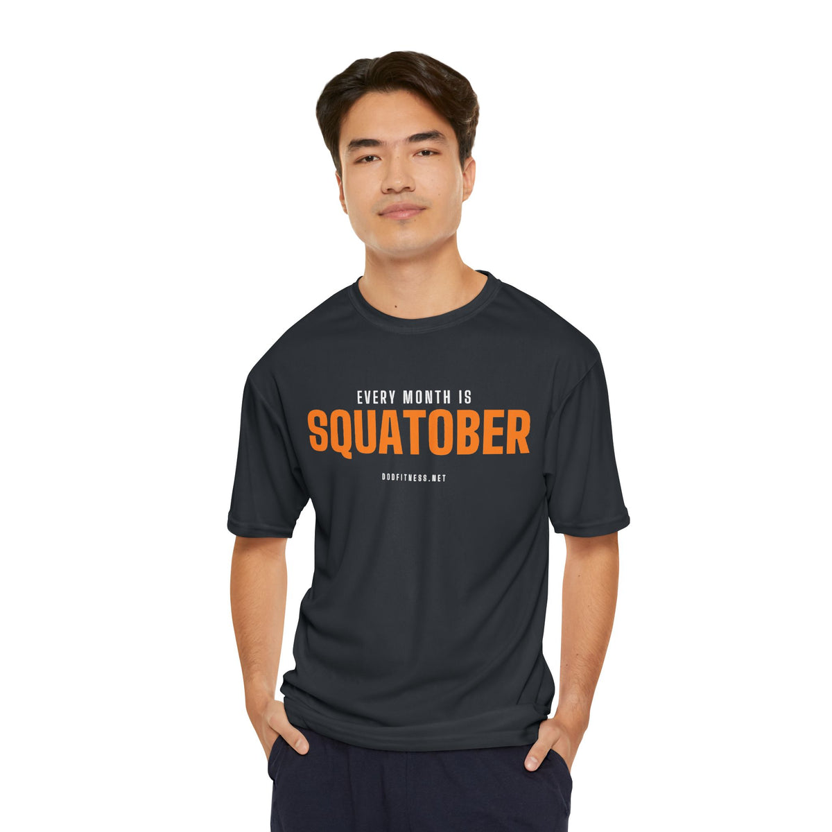 Squatober performance tee - funny gym shirt by DoD Fitness