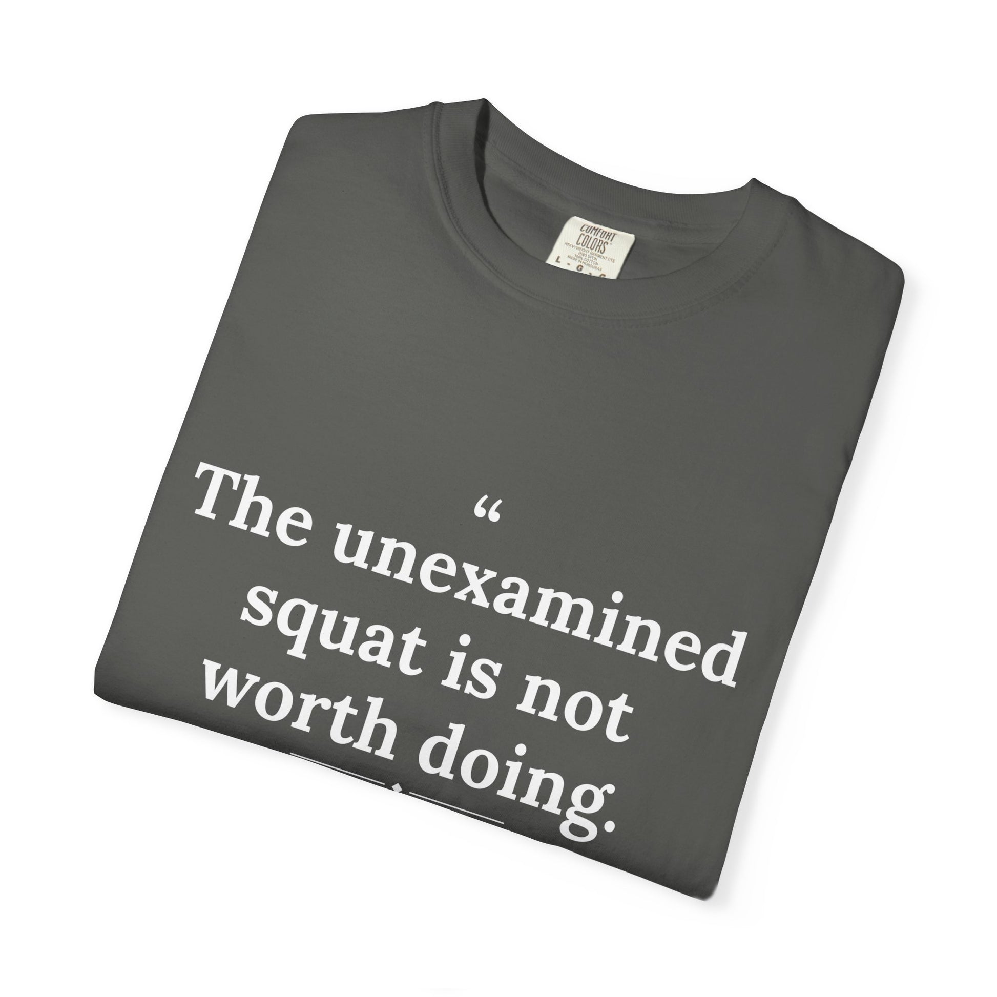 Assticles - The Unexamined Squat men's tee - funny gym shirt by DoD Fitness