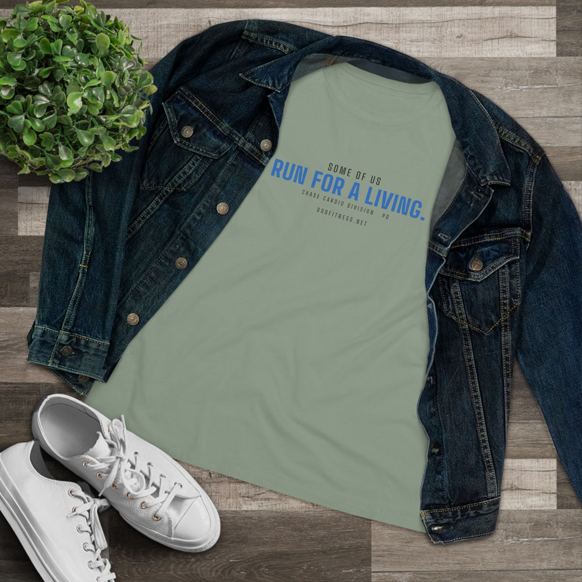 DoD Fitness - Run For A Living Women's Tee