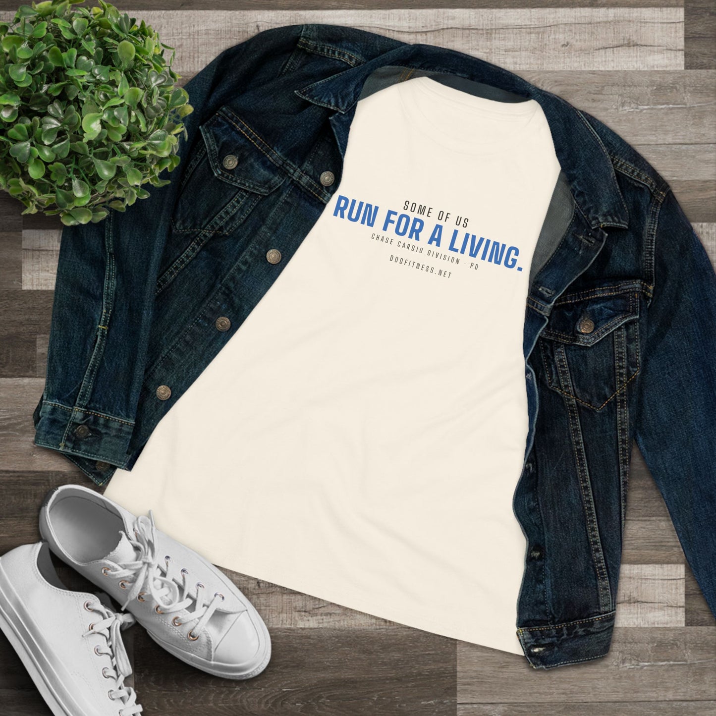 DoD Fitness - Run For A Living Women's Tee