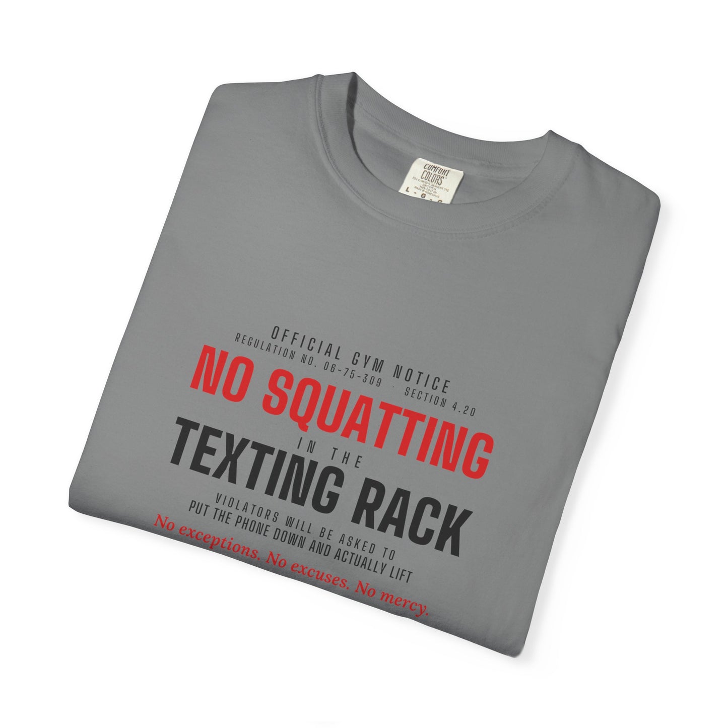 DoD Fitness - No Squatting Texting Rack Men's Tee