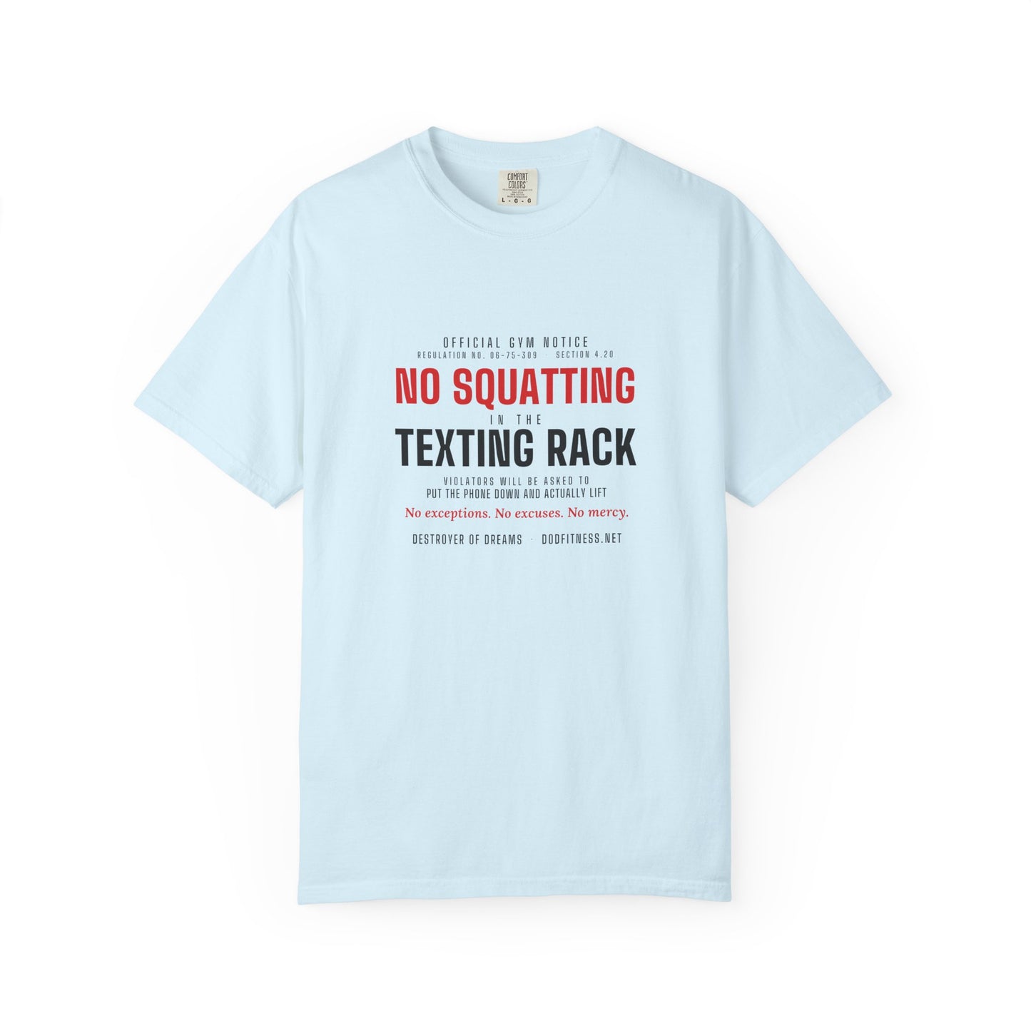 DoD Fitness - No Squatting Texting Rack Men's Tee