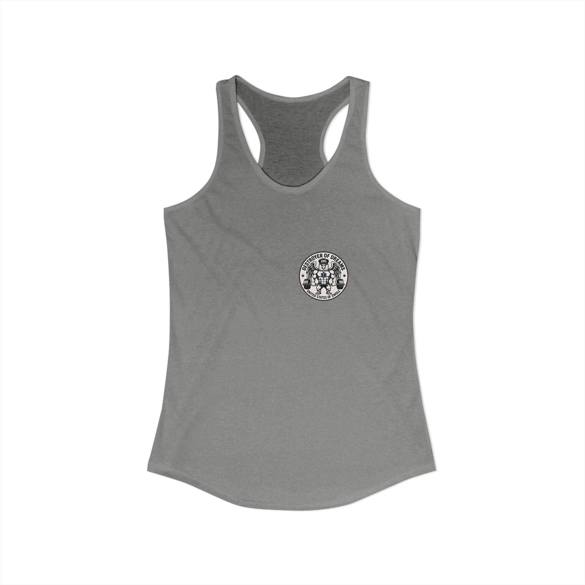 Thin Green Line women's tank - funny gym shirt by DoD Fitness