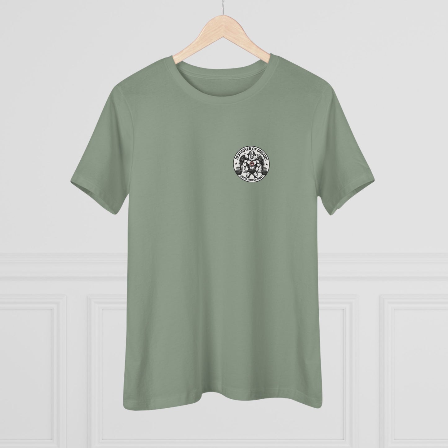 Thin Red Line women's tee - funny gym shirt by DoD Fitness